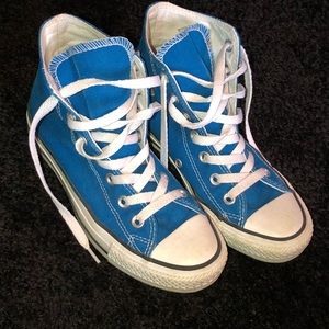 Blue Hightop Converse